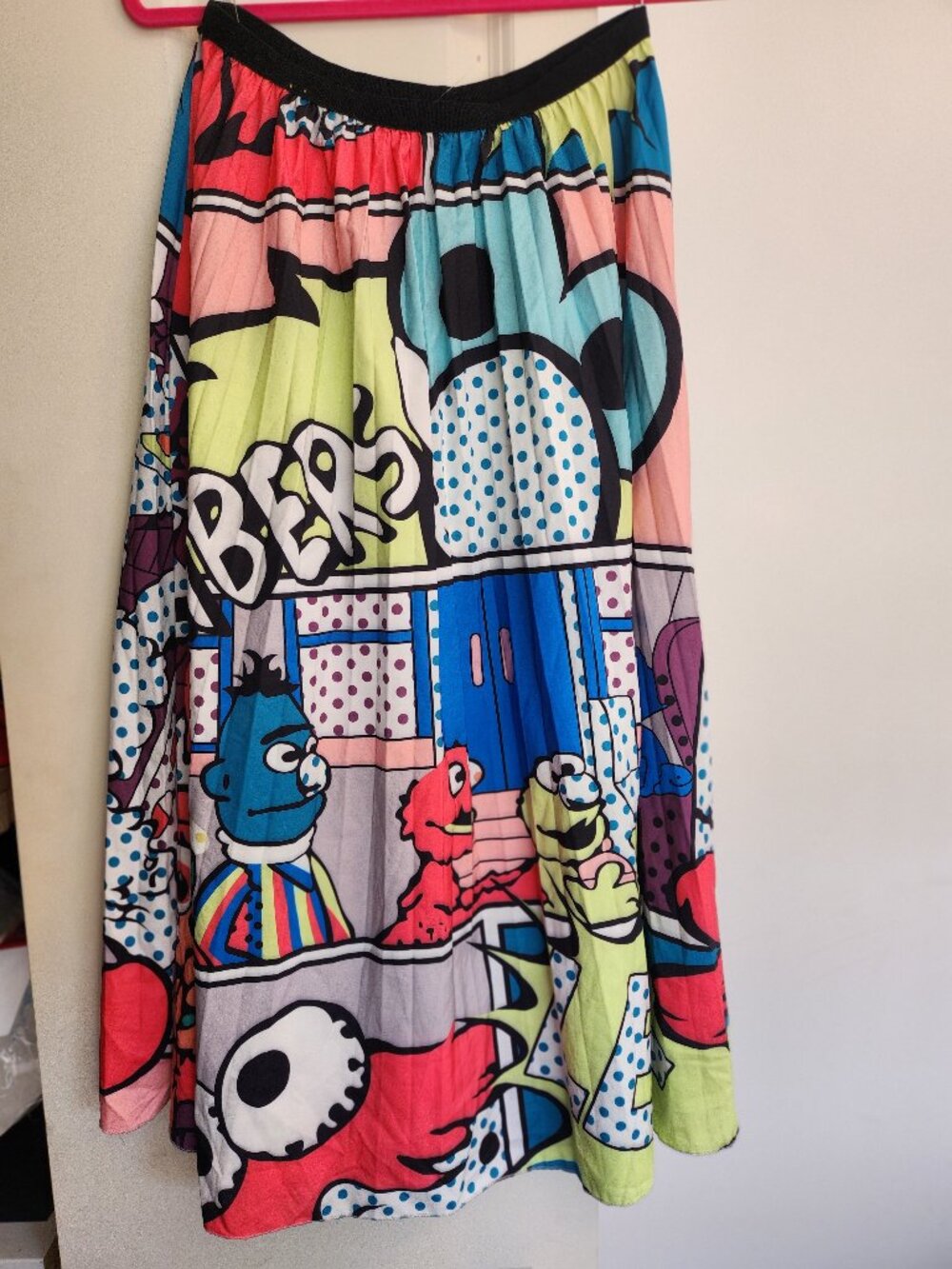 Long Colorful Skirt 100% Polyester Size Medium